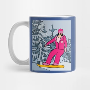 Skier Snow Mountains Extreme Sport Mug